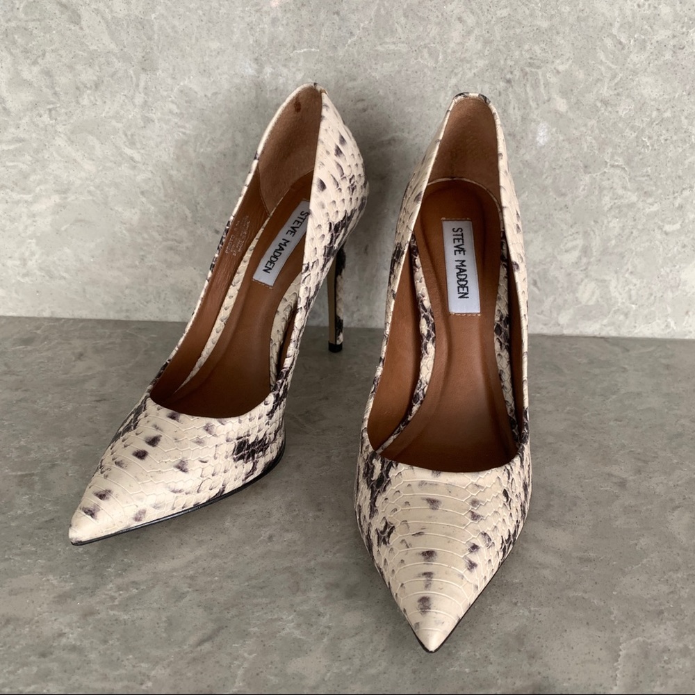 Steve Madden Snakeskin Heels